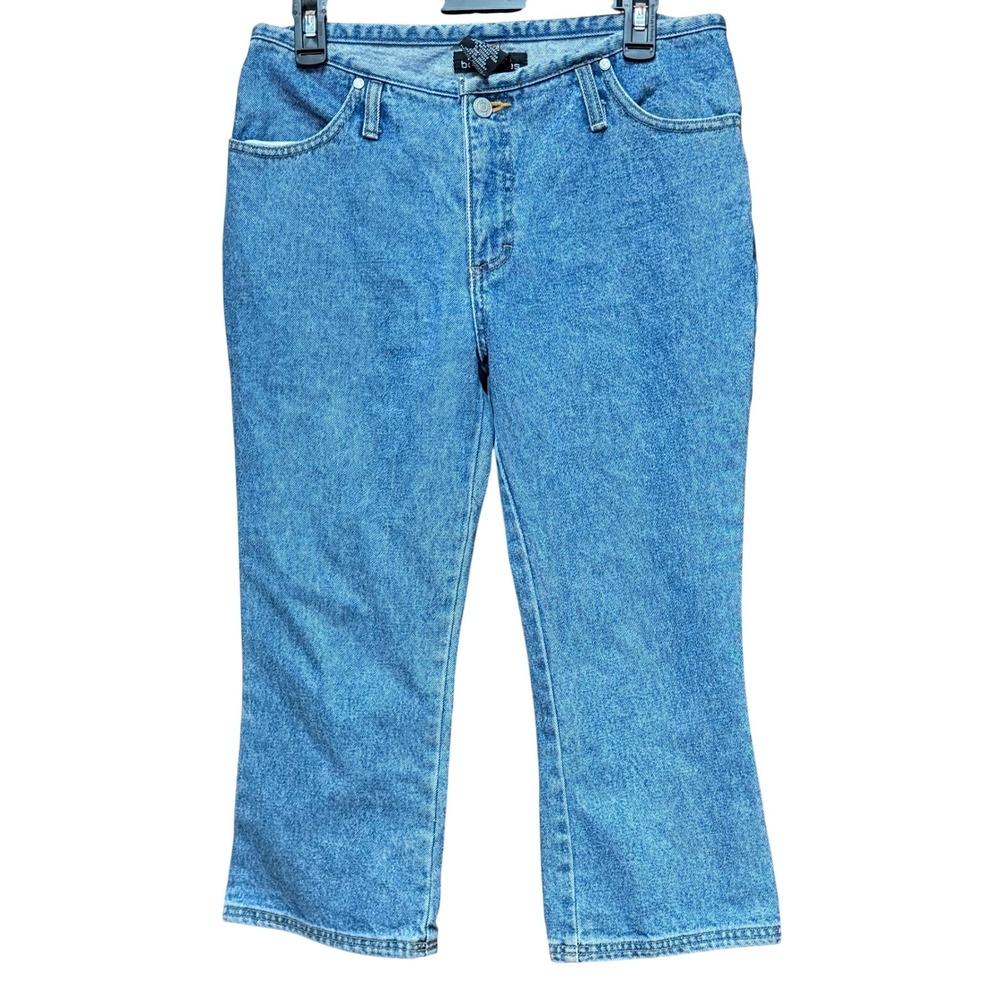VTG Rare Find No Boundaries Mid Rise Bootcut‎ Crop Jr 7 Y2K 90s-00s Grunge Chic